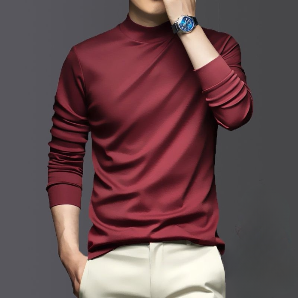 Image of Neil | Men's Slim-Fit Long Sleeve T-Shirt