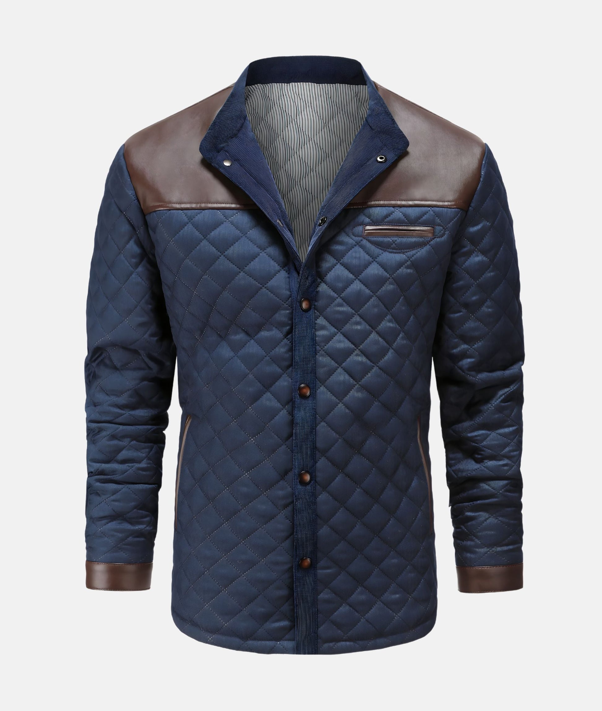 Image of Nelson | Men's Button-Down Quilted Jacket