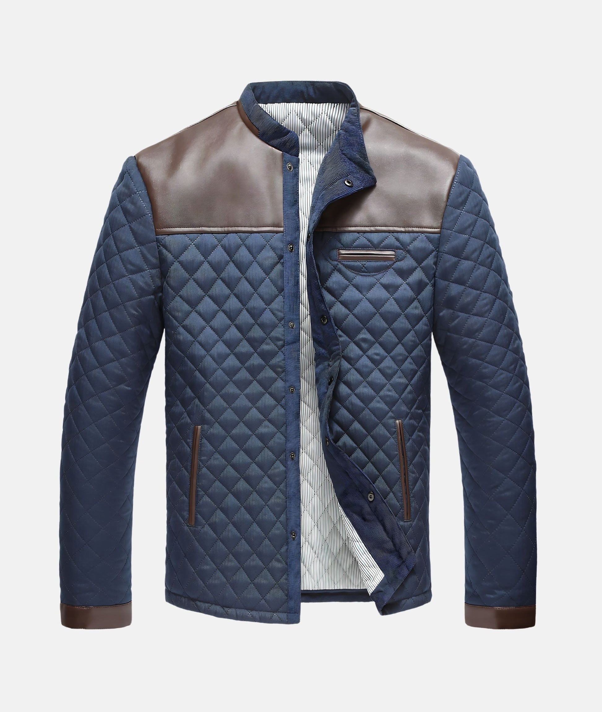 Image of Nelson | Men's Button-Down Quilted Jacket