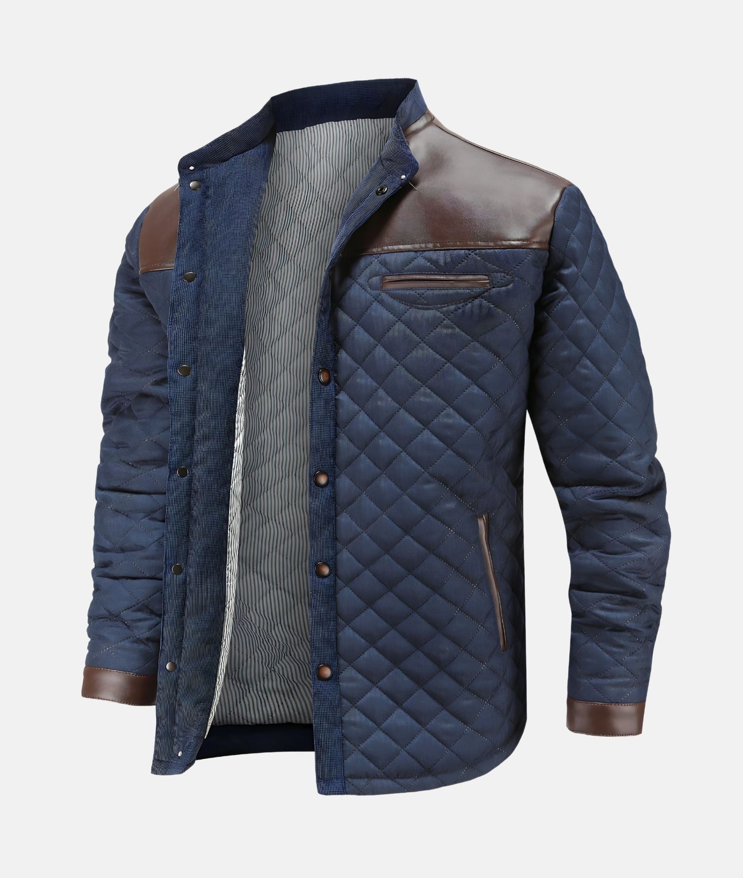 Image of Nelson | Men's Button-Down Quilted Jacket