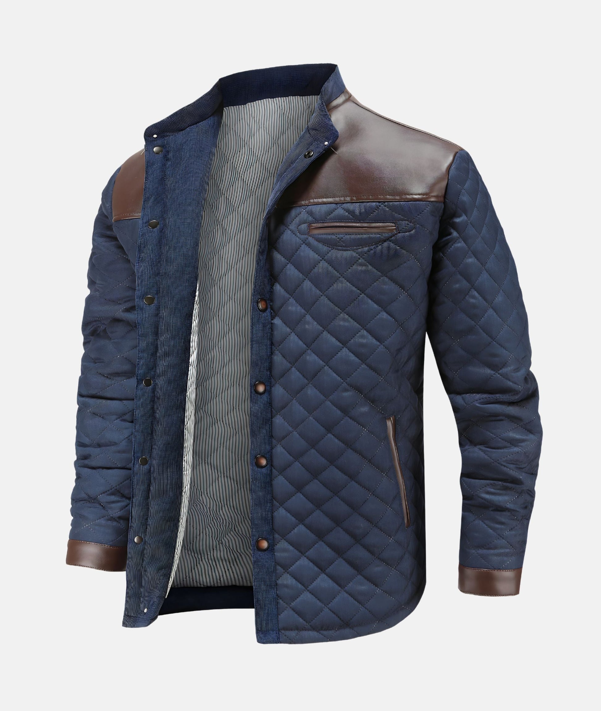 Image of Nelson | Men's Button-Down Quilted Jacket