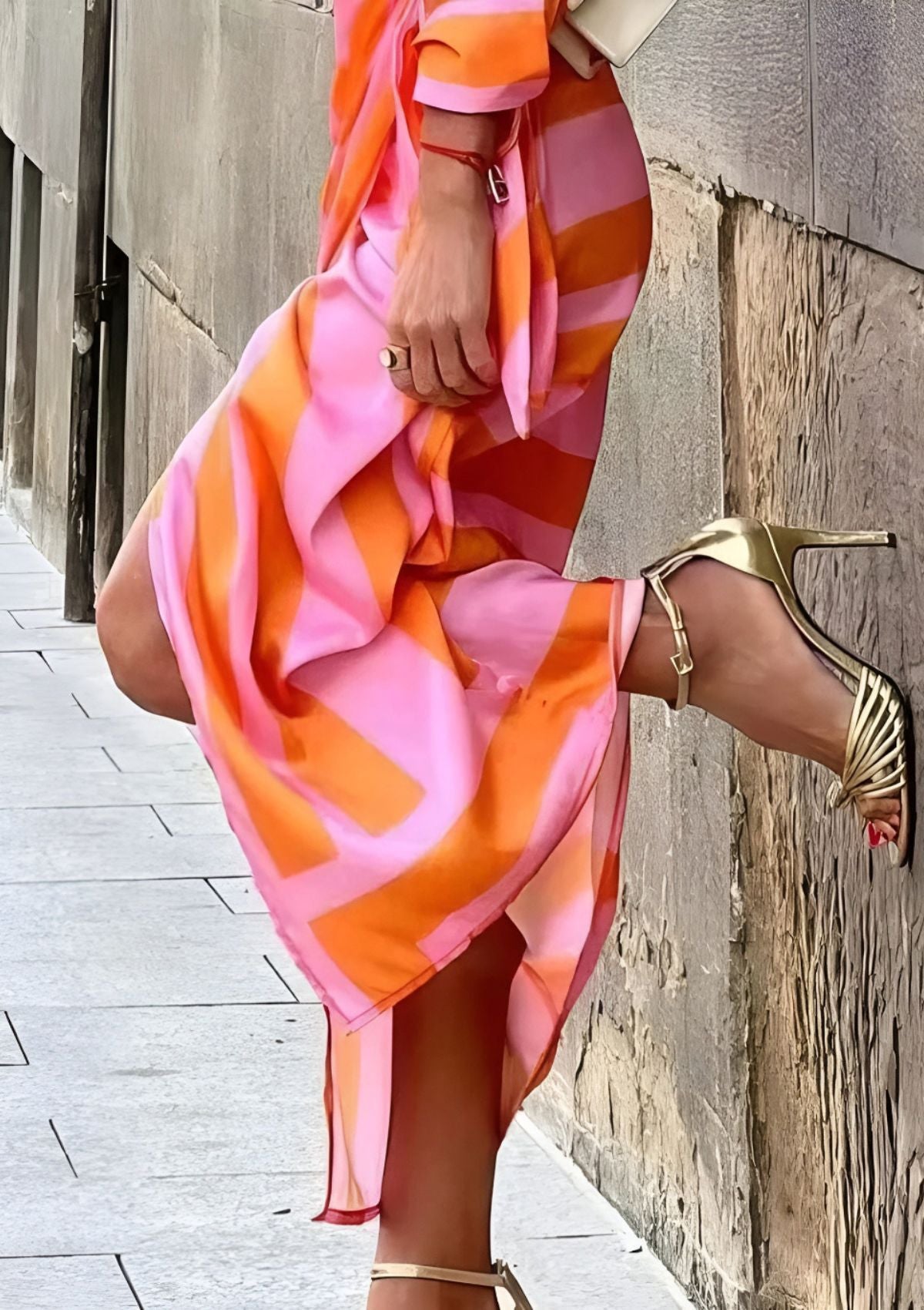 Image of Nia | Women's Long Sleeve Wrap Midi Dress