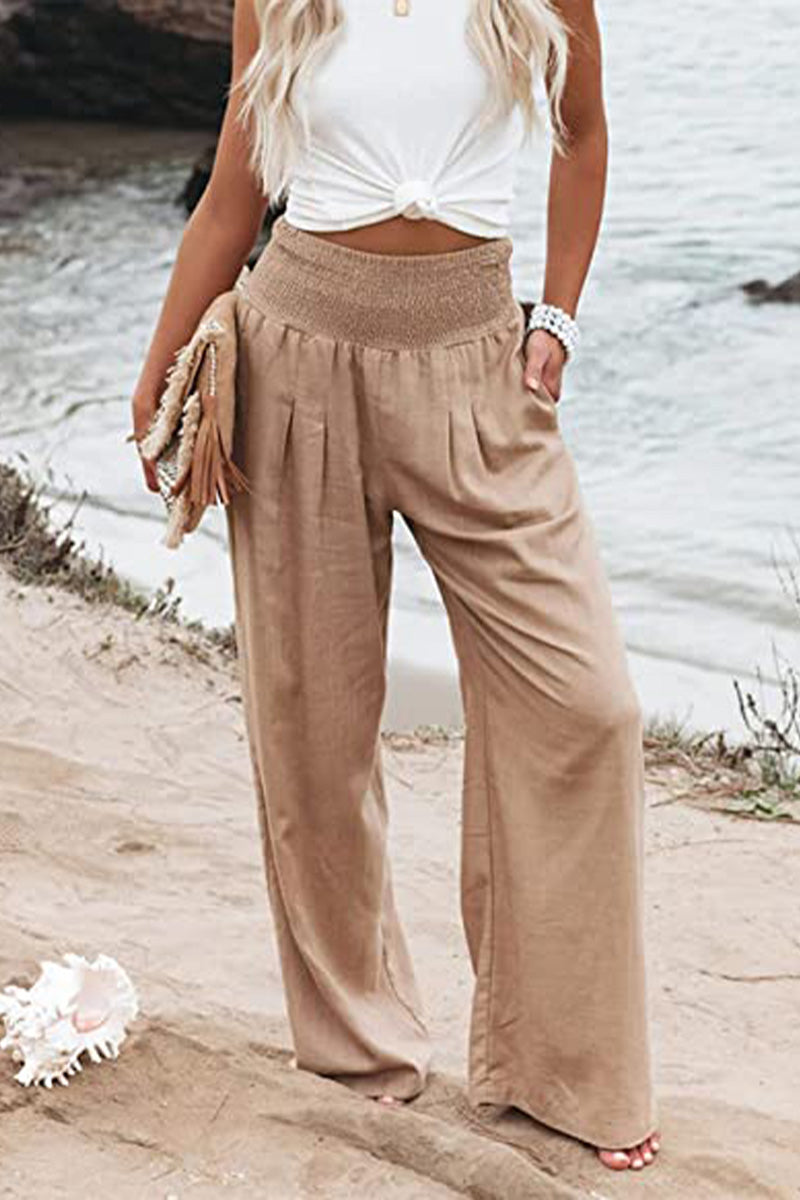 Image of Nina | Women's High-Waisted Wide Leg Pants
