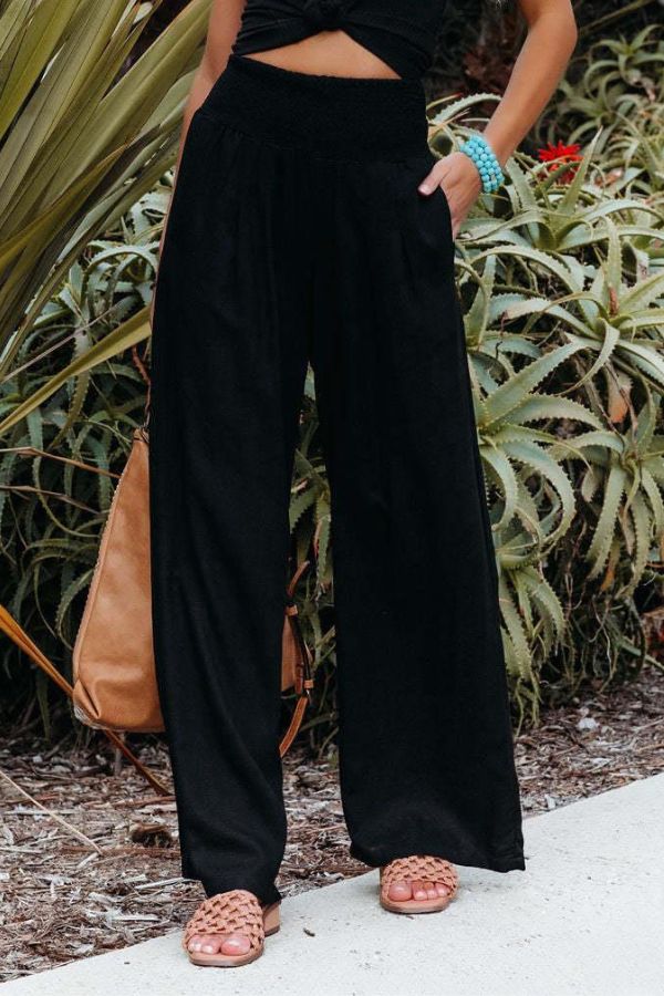 Image of Nina | Women's High-Waisted Wide Leg Pants