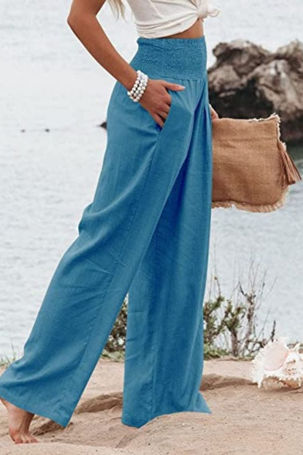 Image of Nina | Women's High-Waisted Wide Leg Pants