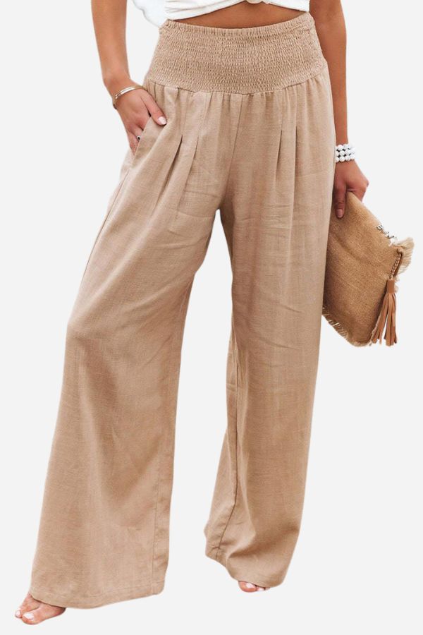 Image of Nina | Women's High-Waisted Wide Leg Pants