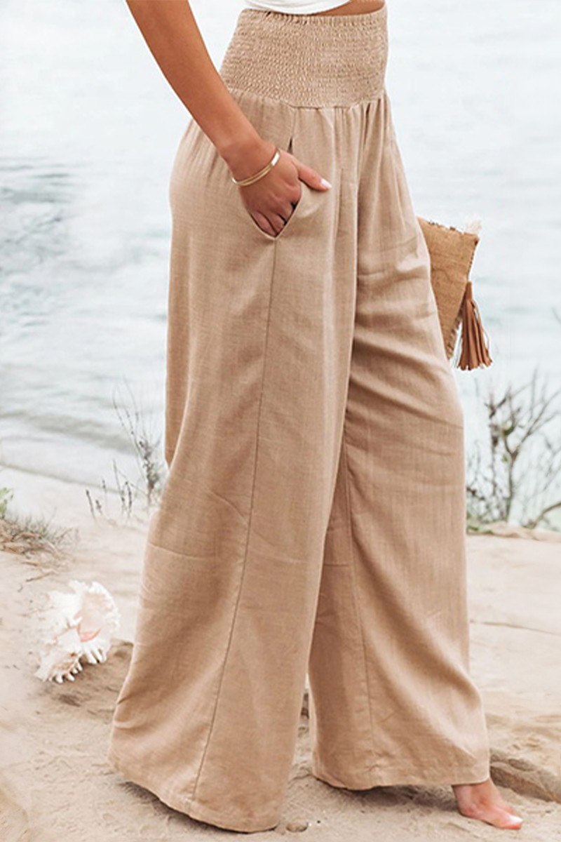Image of Nina | Women's High-Waisted Wide Leg Pants