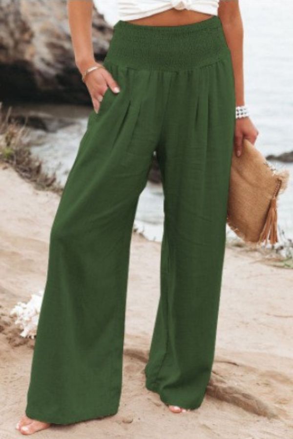 Image of Nina | Women's High-Waisted Wide Leg Pants