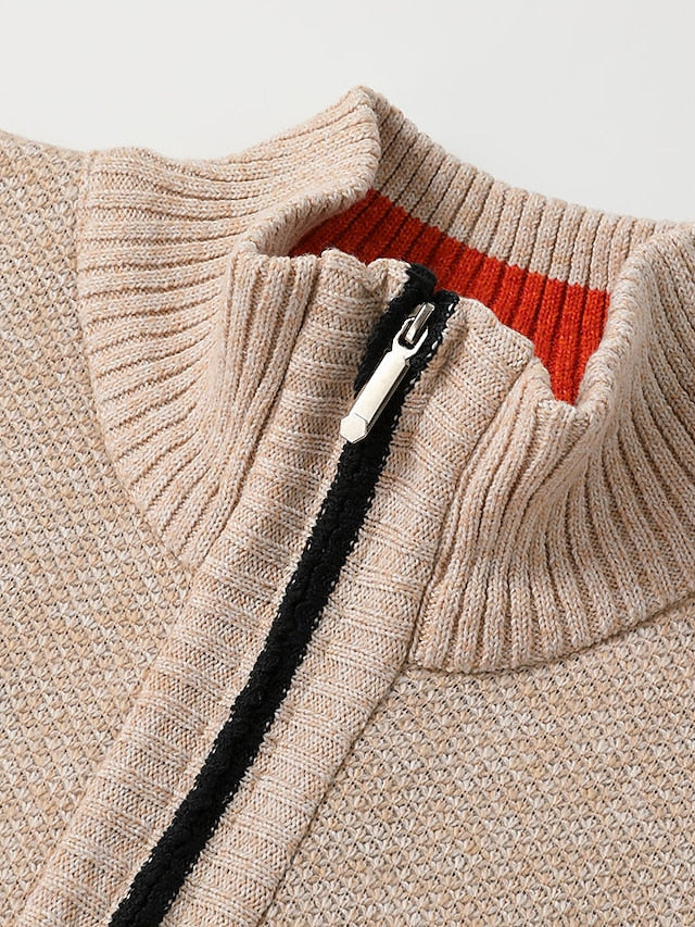 Image of Noah | Men's Zip-Up Cardigan