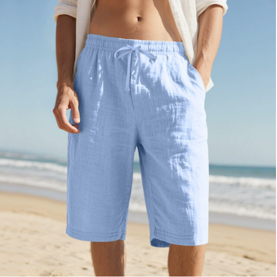 Image of Noel | Men's Drawstring Knee Length Shorts