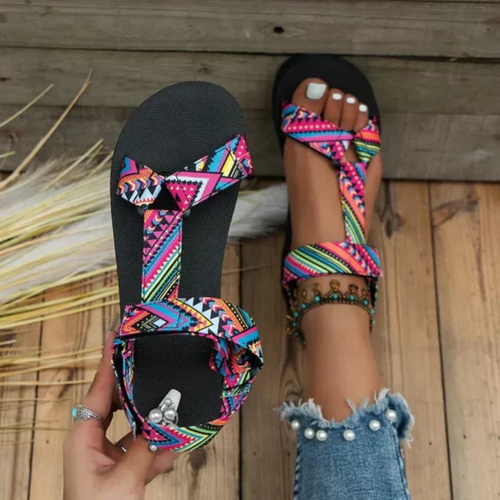 Image of Nora | Women's Platform Ankle Strap Sandals
