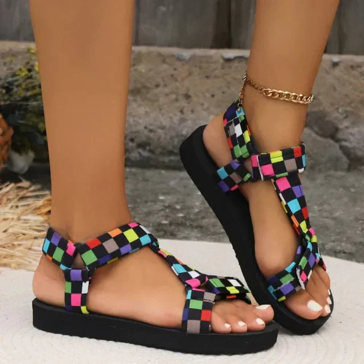Image of Nora | Women's Platform Ankle Strap Sandals