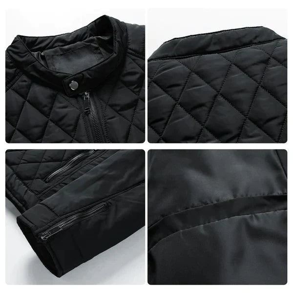 Image of Odin | Men's Diamond Quilted Full Zip Jacket