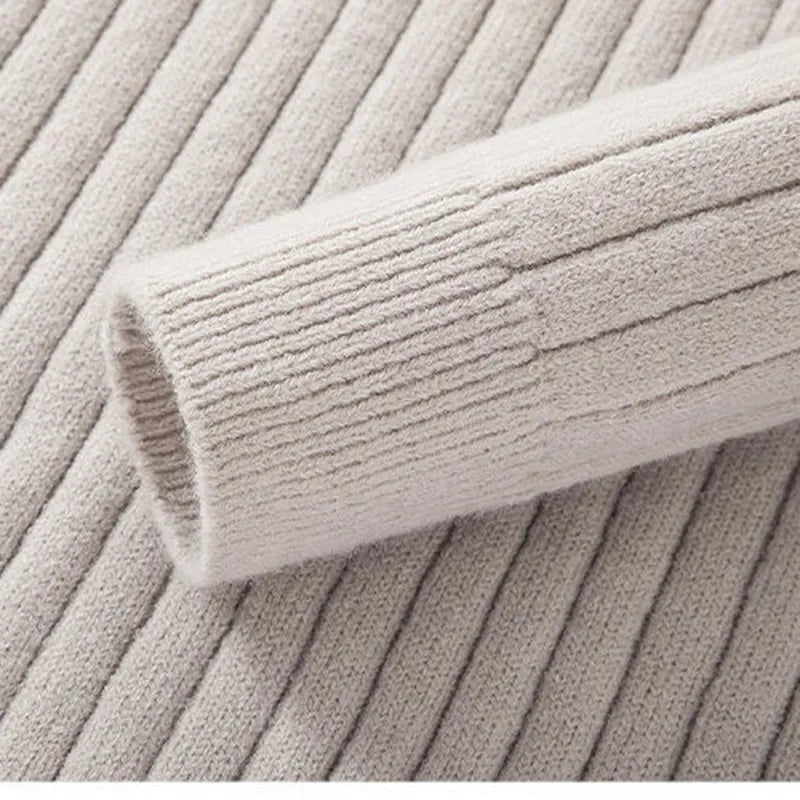 Image of Oscar | Men's Half-Zip Ribbed Sweater