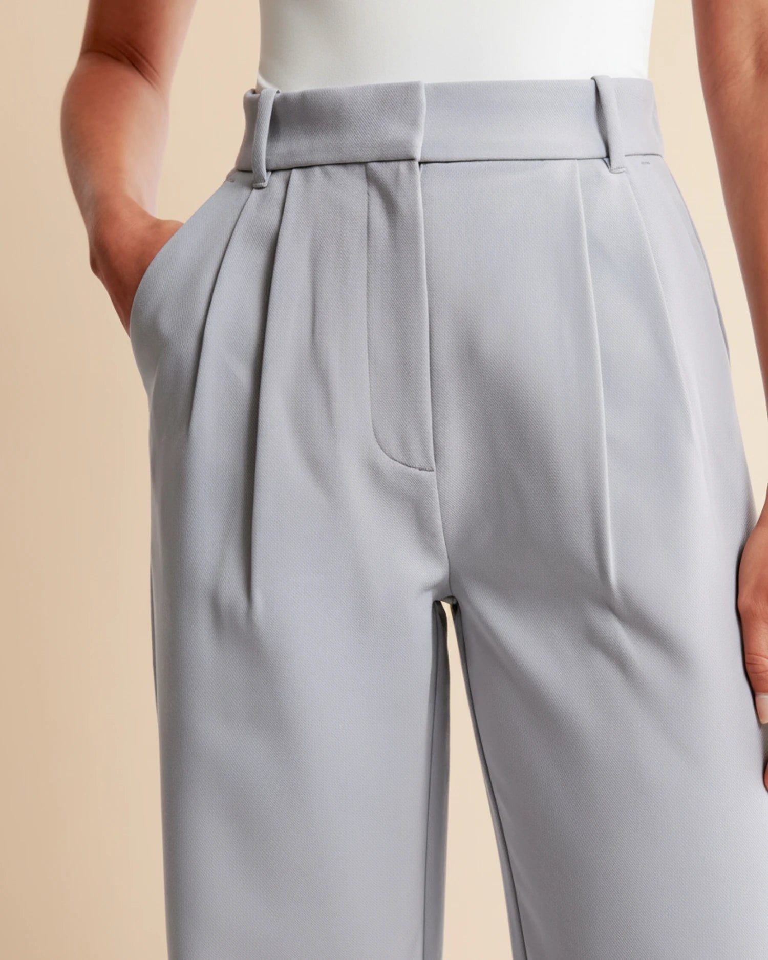 Image of Pam | Women's High-Waisted Pleated Wide Leg Pants