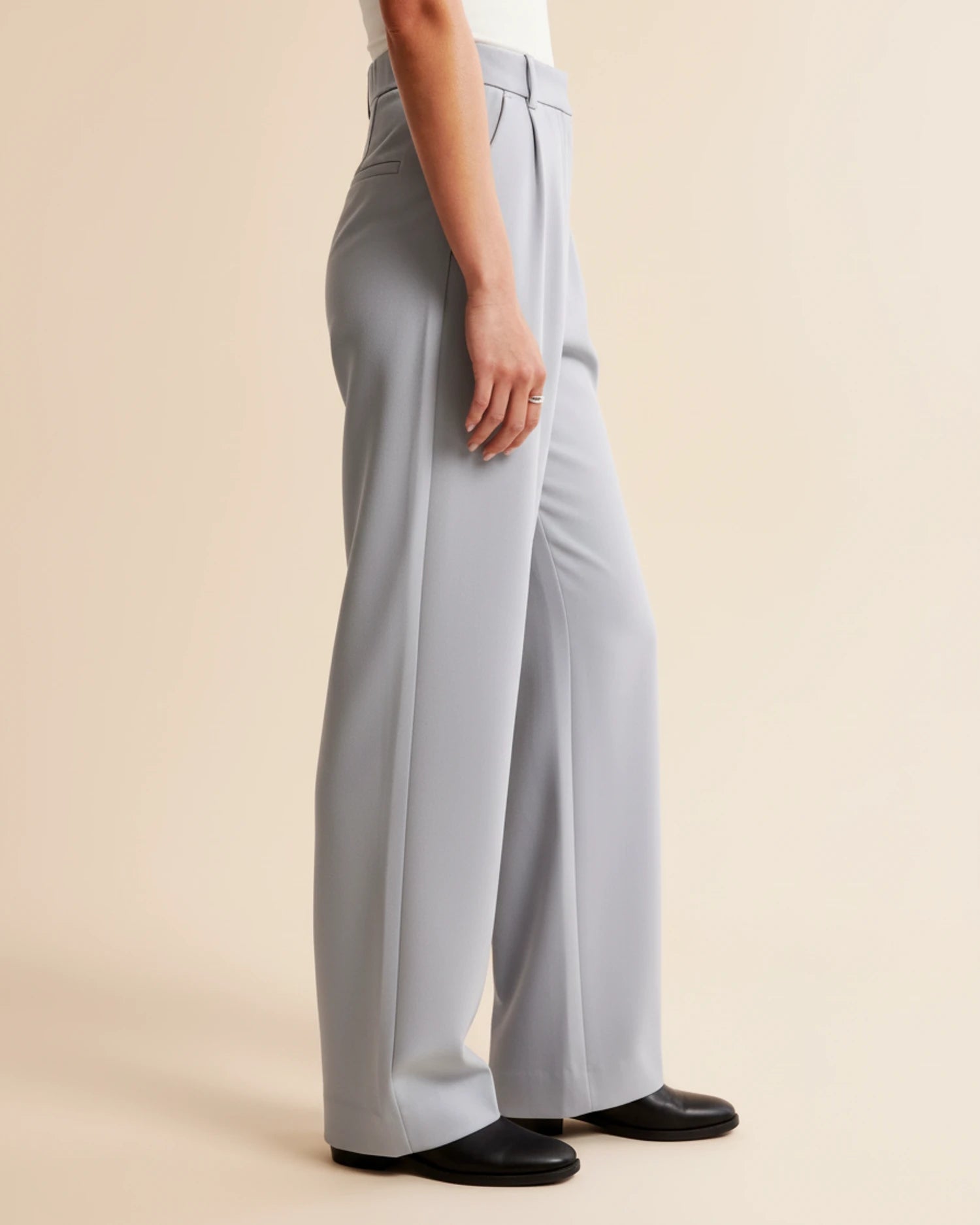 Image of Pam | Women's High-Waisted Pleated Wide Leg Pants