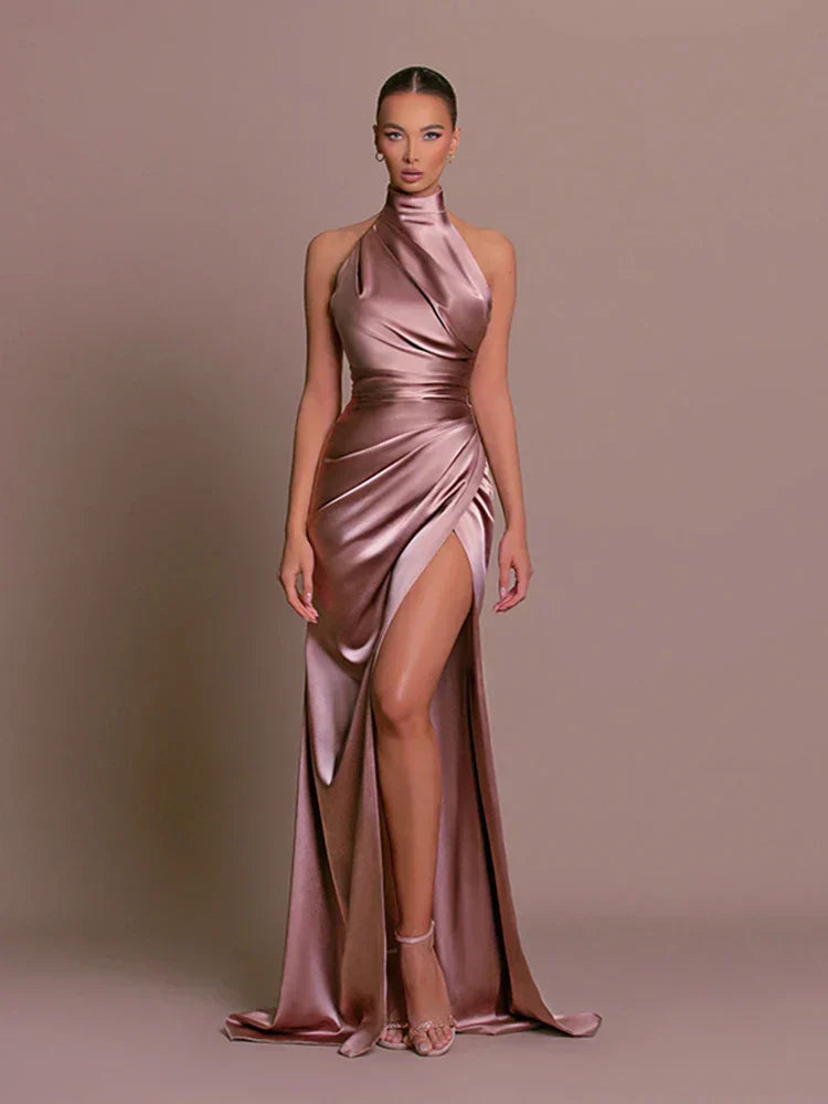 Image of Pamela | Women's Halter Maxi Dress