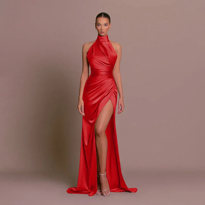 Image of Pamela | Women's Halter Maxi Dress