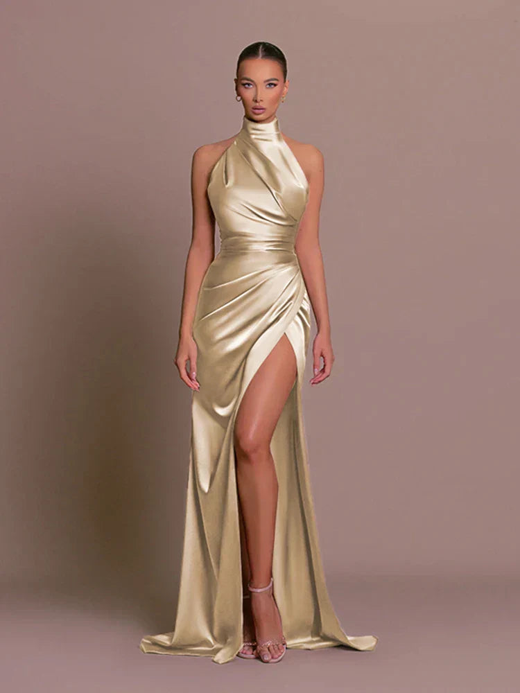 Image of Pamela | Women's Halter Maxi Dress