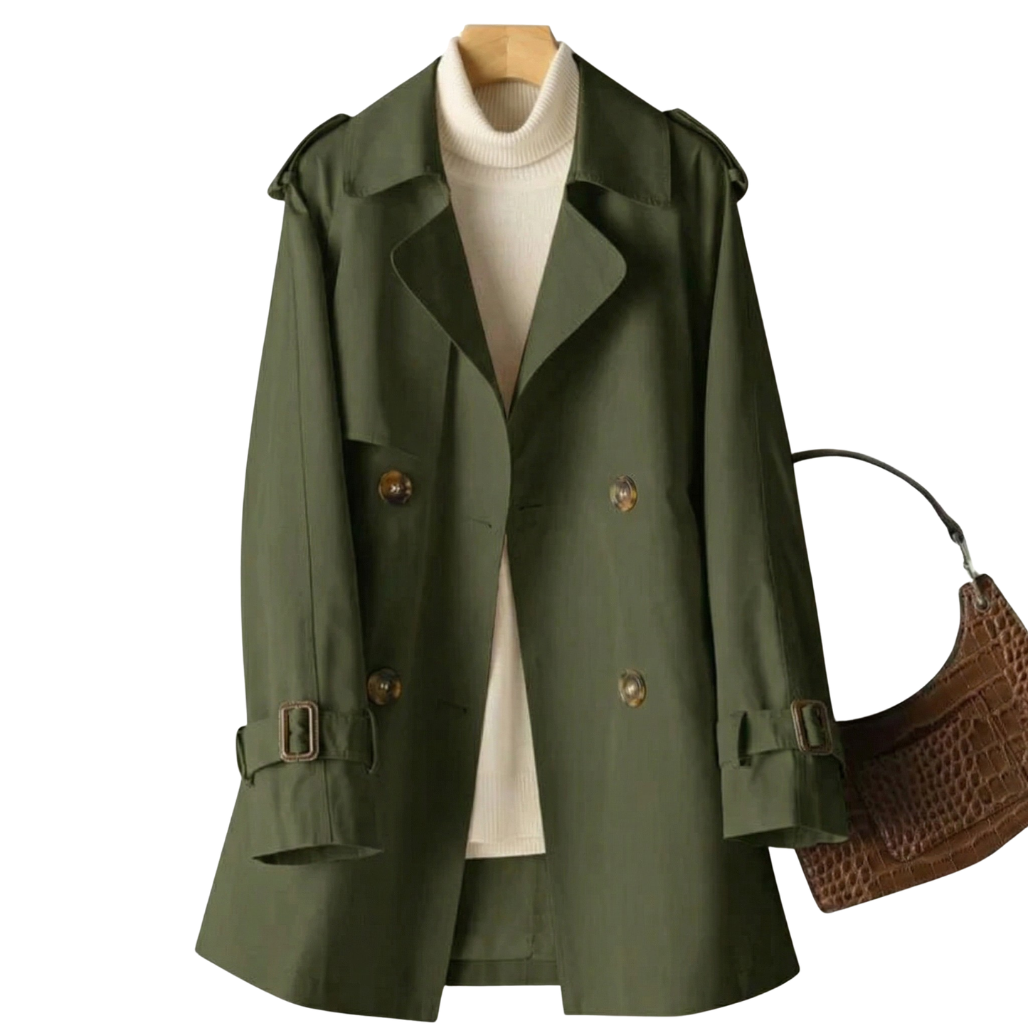 Pamela | Women's Double-Breasted Trench Coat - Image 1