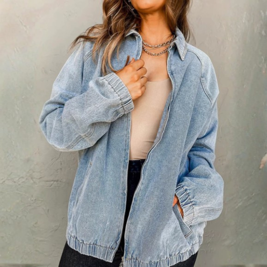 Patricia | Women's Zip-Up Bomber Jacket - Image 1