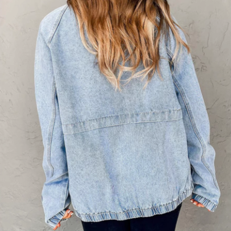 Patricia | Women's Zip-Up Bomber Jacket - Image 4