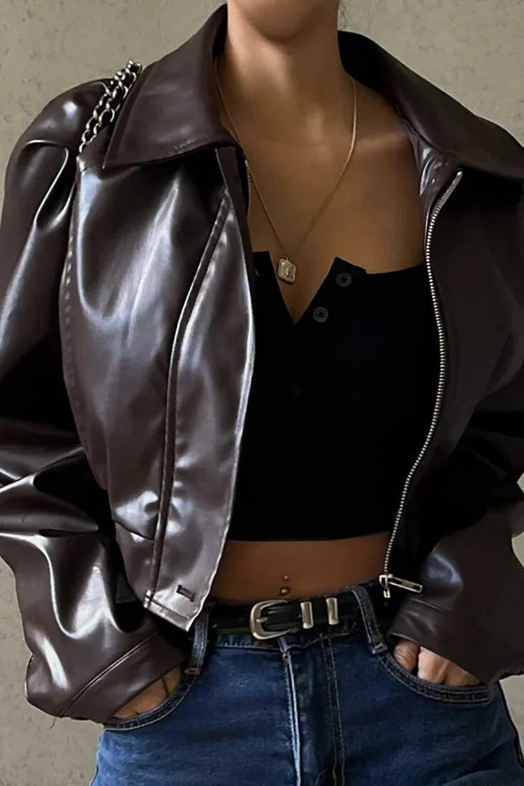 Image of Peggy | Women's Cropped Zip Up Jacket