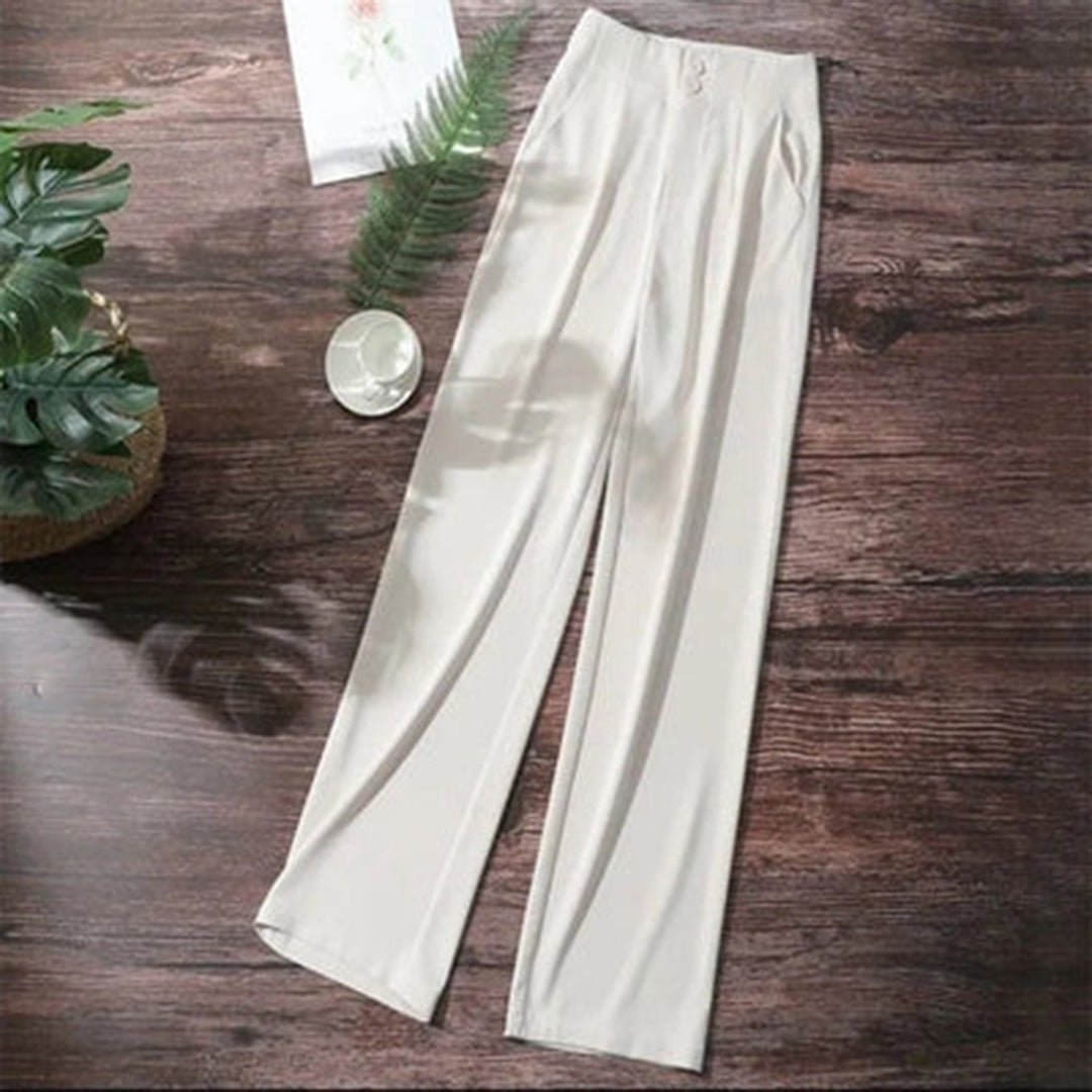 Image of Phyllis | Women's High-Waisted Wide Leg Pants