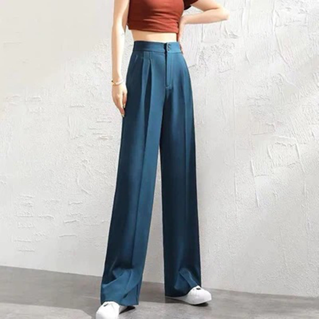 Image of Phyllis | Women's High-Waisted Wide Leg Pants