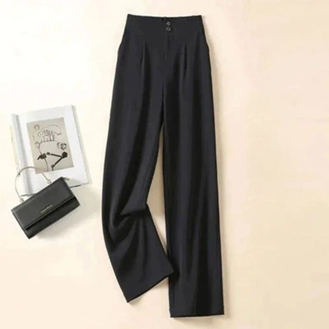 Image of Phyllis | Women's High-Waisted Wide Leg Pants