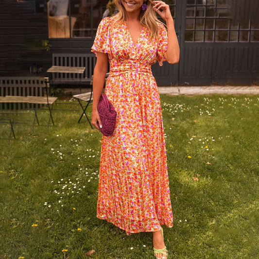 Image of Phyllis | Women's V-Neck Maxi Dress
