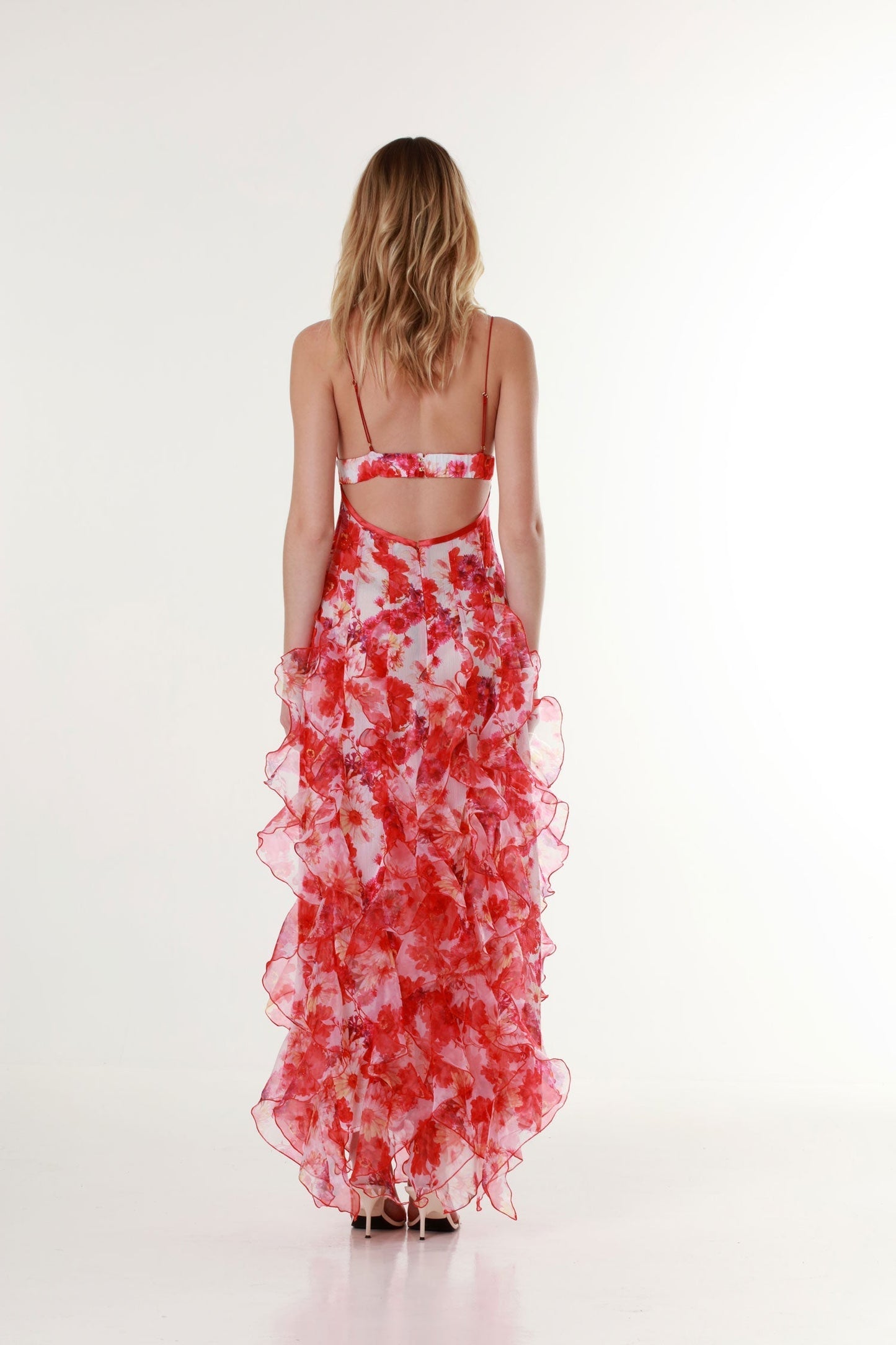 Image of Piper | Women's Spaghetti Strap Floral Maxi Dress