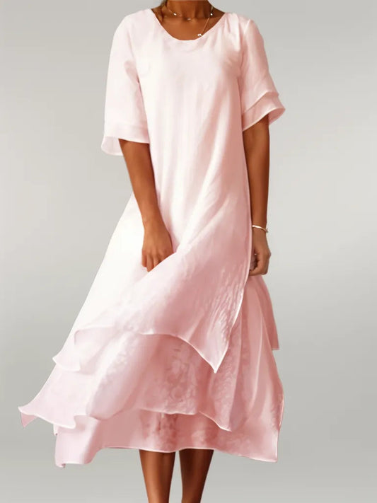 Image of Piper | Women's Tiered A-Line Midi Dress