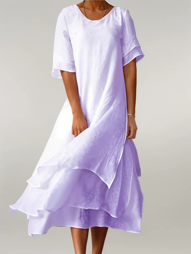 Image of Piper | Women's Tiered A-Line Midi Dress