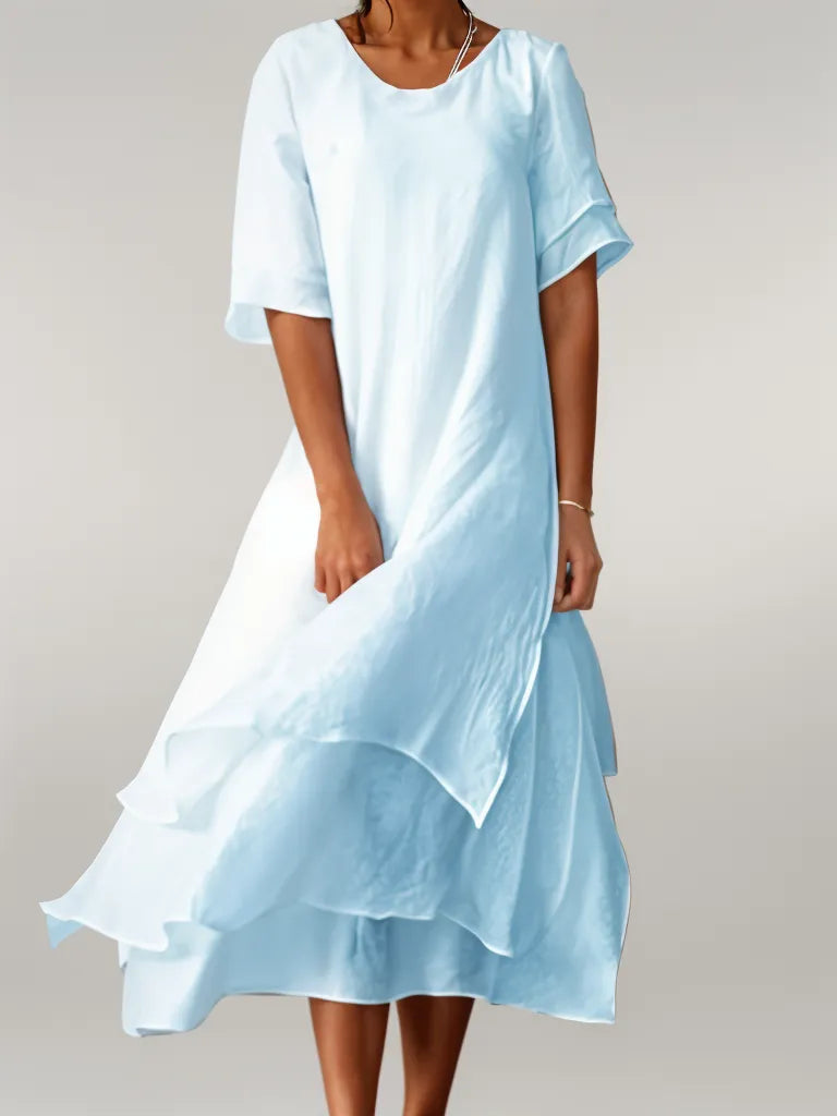 Image of Piper | Women's Tiered A-Line Midi Dress