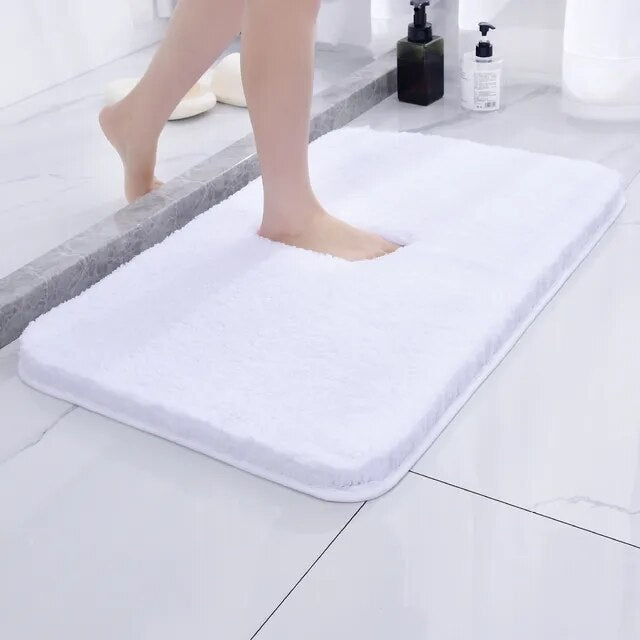 Plush Faux Fur Bath Mat