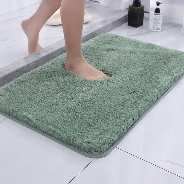 Plush Faux Fur Bath Mat