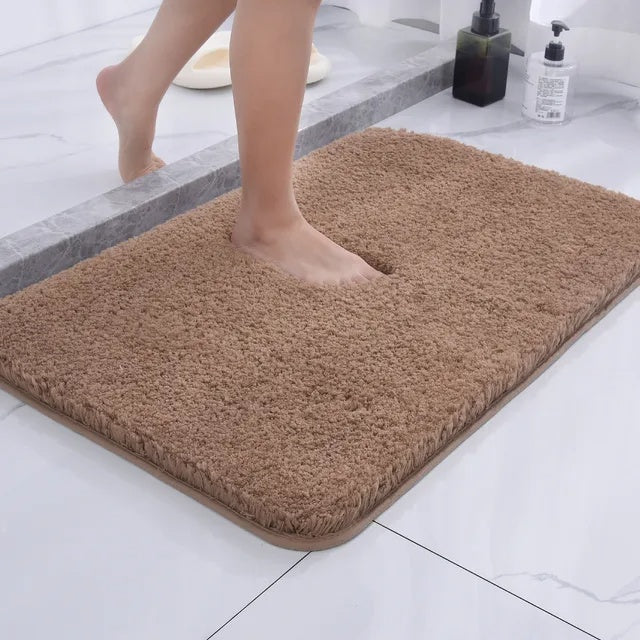 Plush Faux Fur Bath Mat