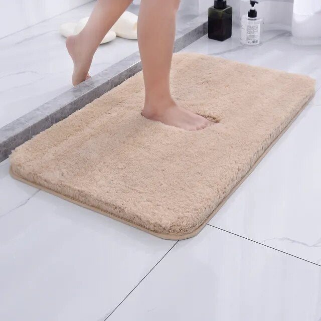 Plush Faux Fur Bath Mat