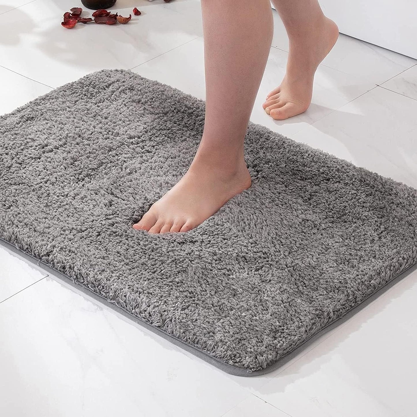 Plush Faux Fur Bath Mat