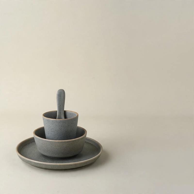 Porcelain Dinnerware Set with Gold Rim