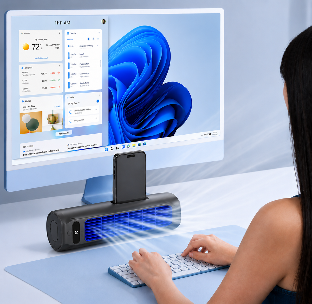 Portable Air Conditioner | Wall-Mountable, Fast Cooling & Long-Lasting Battery for Home and Office Use