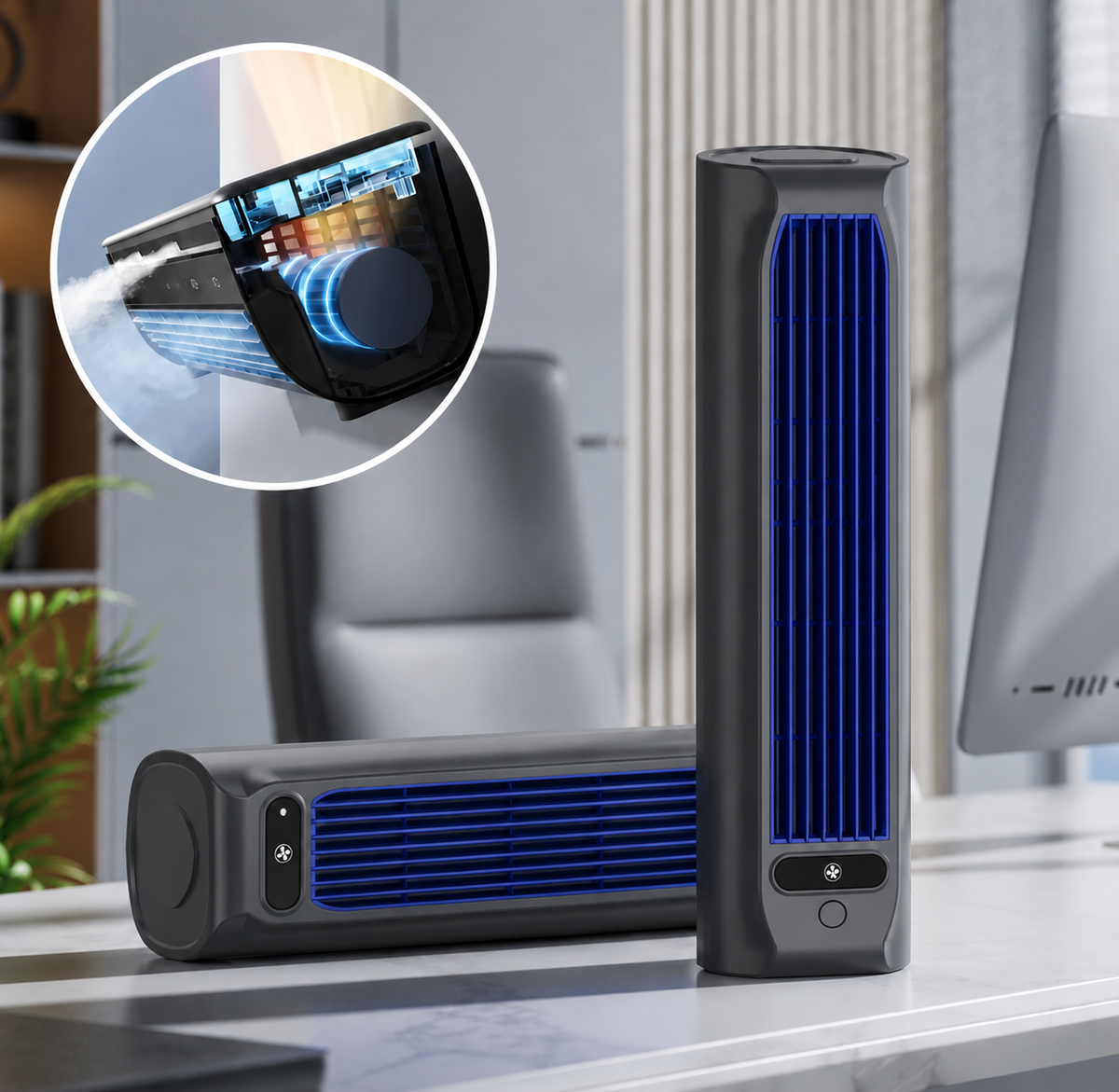 Portable Air Conditioner | Wall-Mountable, Fast Cooling & Long-Lasting Battery for Home and Office Use