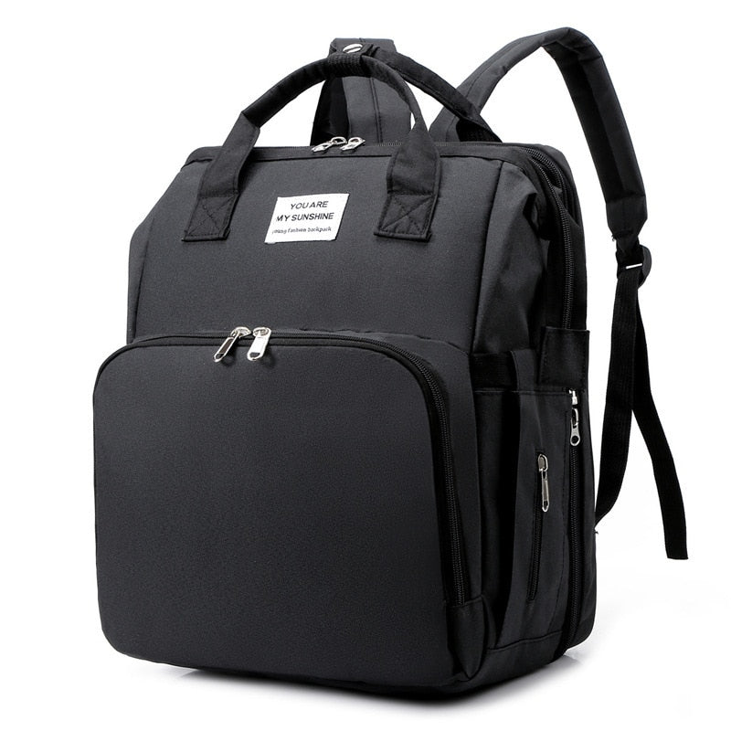 Portable Baby Bed & Nappy Bag - Multifunction Travel Backpack