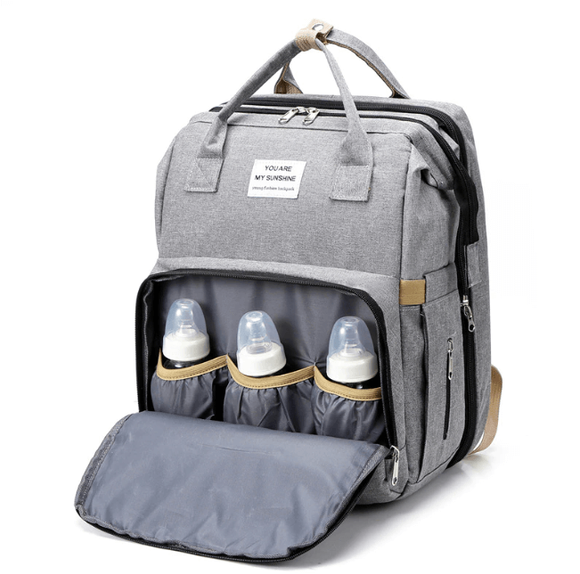 Portable Baby Bed & Nappy Bag - Multifunction Travel Backpack