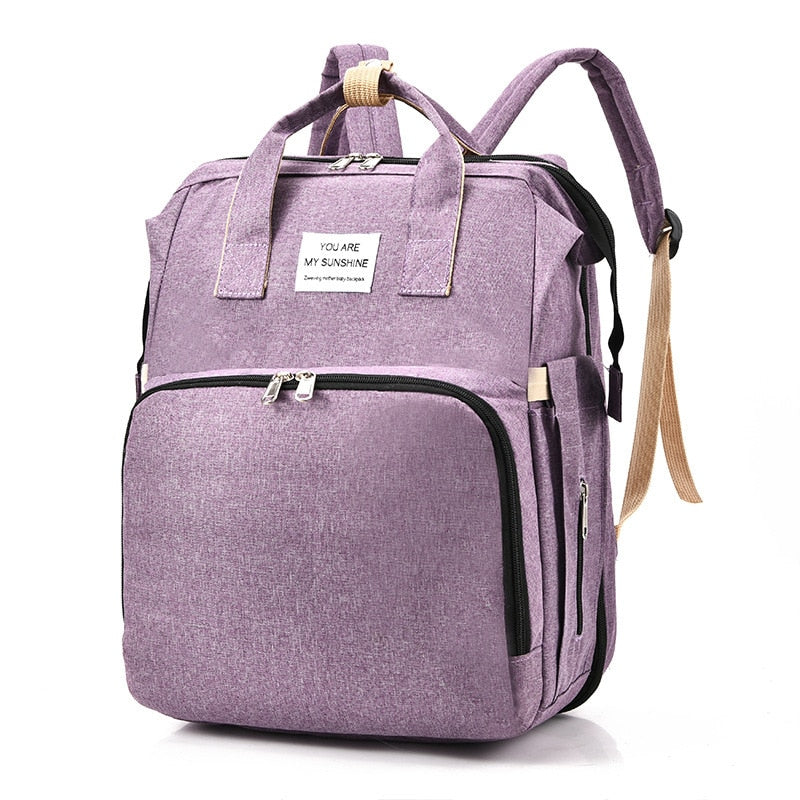 Portable Baby Bed & Nappy Bag - Multifunction Travel Backpack