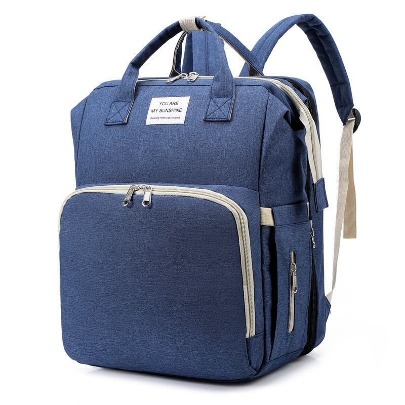 Portable Baby Bed & Nappy Bag - Multifunction Travel Backpack