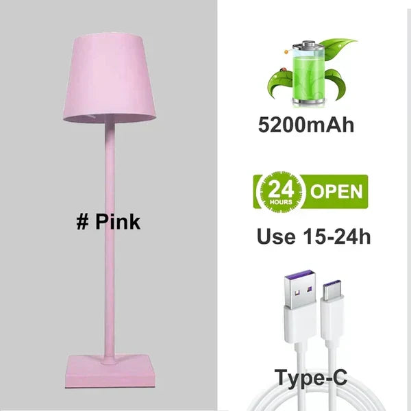 Portable Modern Aluminum Dimmable Table Lamp