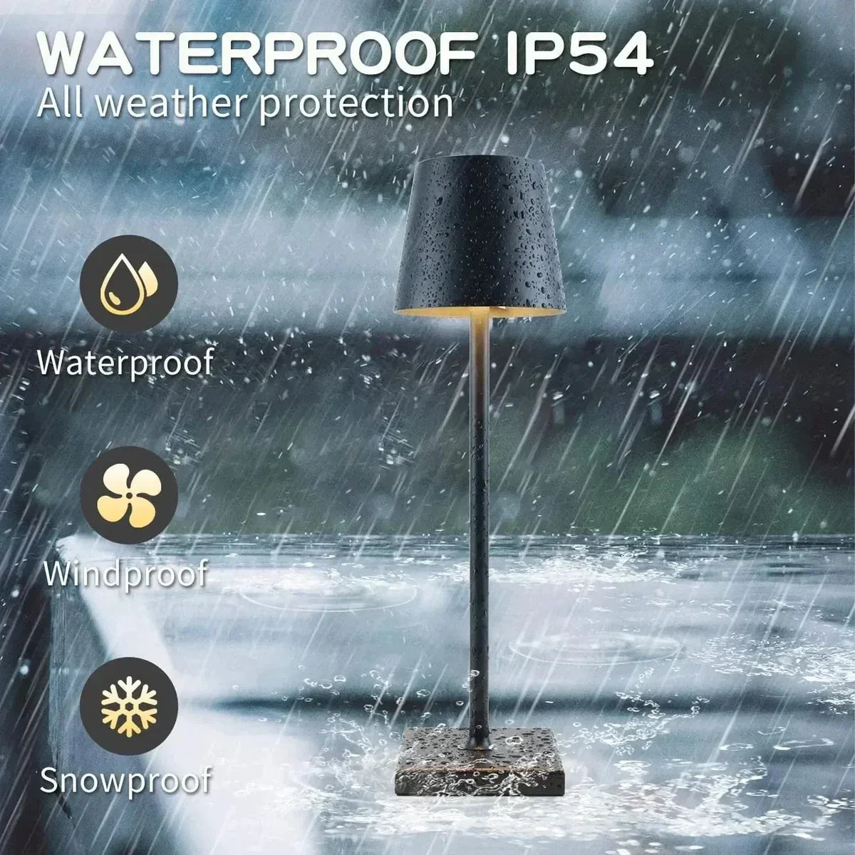 Portable Modern Aluminum Dimmable Table Lamp