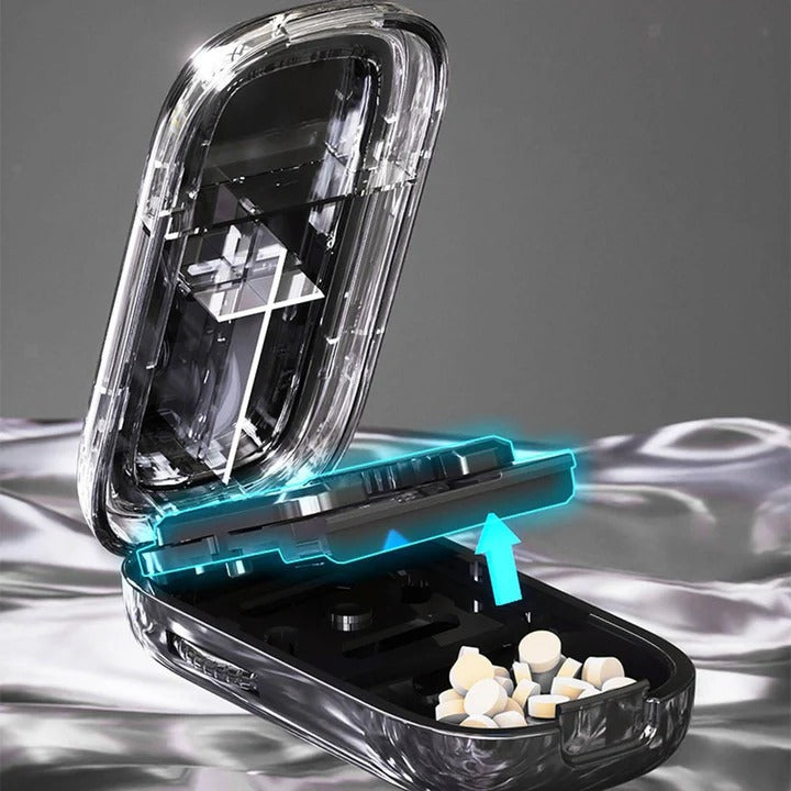 Portable Pill Cutter and Splitter with Stainless Steel Blade